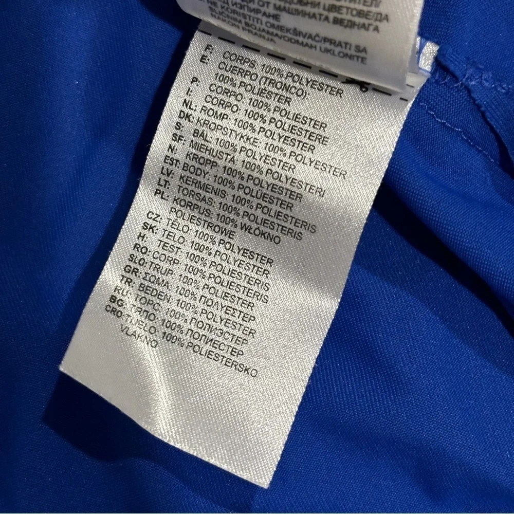 ADIDAS GOLF MENS PURE MOTION SZ Large BLUE SHORT SLEEVE GOLF POLO SHIRT